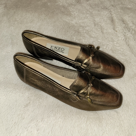 Enzo Angiolini Linear Metallic Bronze Shoes - NEW - Picture 4 of 8